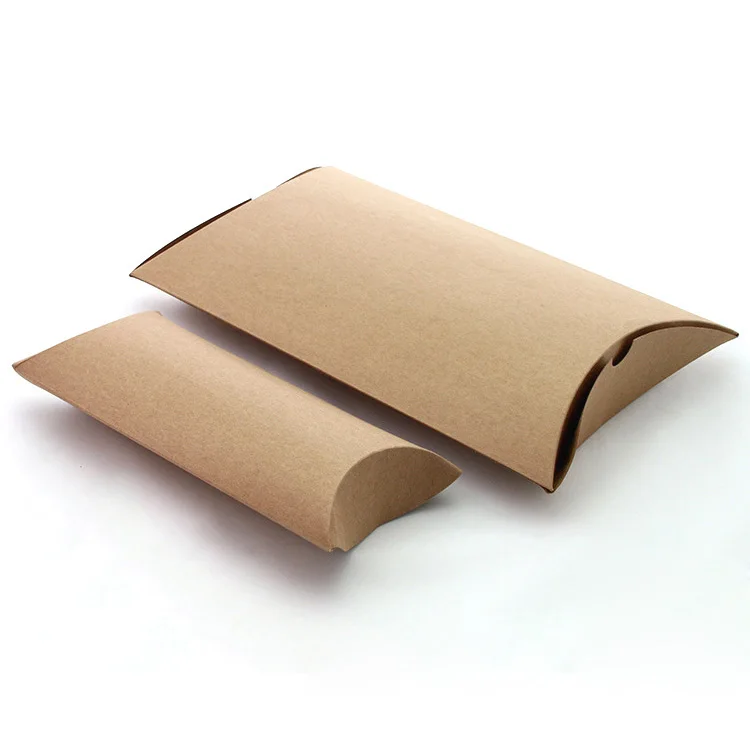 Custom Logo Small Natural Brown Kraft paper pillow box for Soap