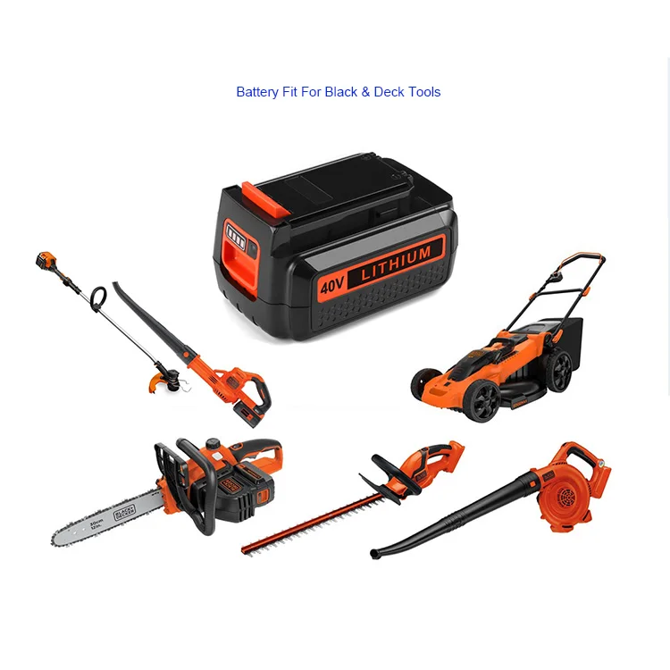 
2020 High Quality Wholesale 40v Fit Power Tool Rechargeable Deep Cycle Fit For Black Decker LBXR36 Battery 