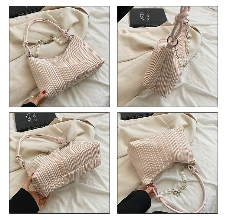 JOWYAR underarm women handbags Korea fashion 2022 luxury designer ladies hand bag plicated shoulder crossbody bag girls