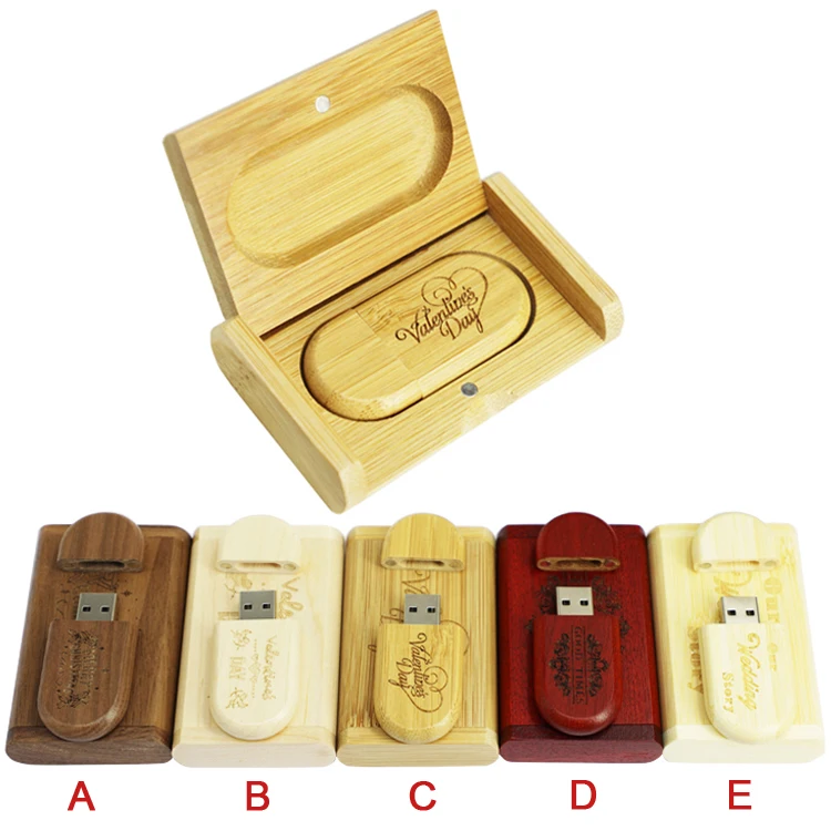 Custom wood wooden usb flash drive 8GB 16GB 32Gb 64GB pen drive USB 3.0 2.0 flash memory stick pendrive memorias usb disk