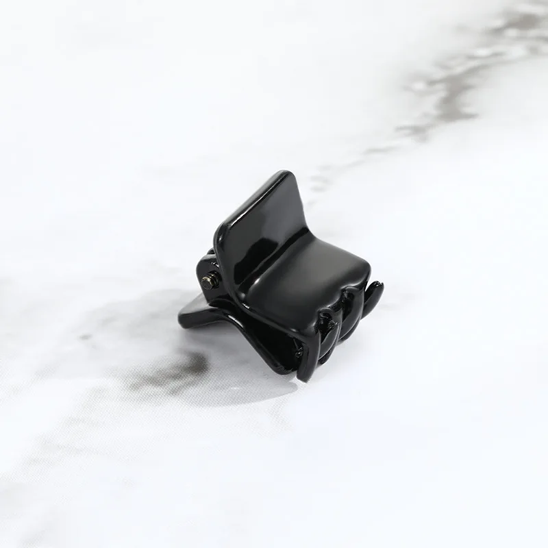 Black Mini Plastic Hair Claw Acrylic Tiny Hair Clips For Girls Hair Accessories