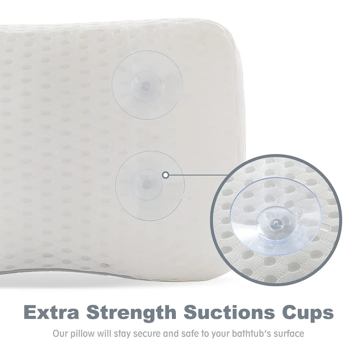 Wholesale Price 3D Air Mesh Bath Tub Pillow Anti Slip Spa Bathtub Bath Pillow