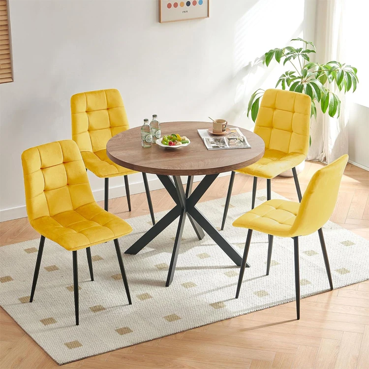 luxury quality furniture grey modern gold grey black brown hotel restaurant rest iron upholstered dining chairs for dining room
