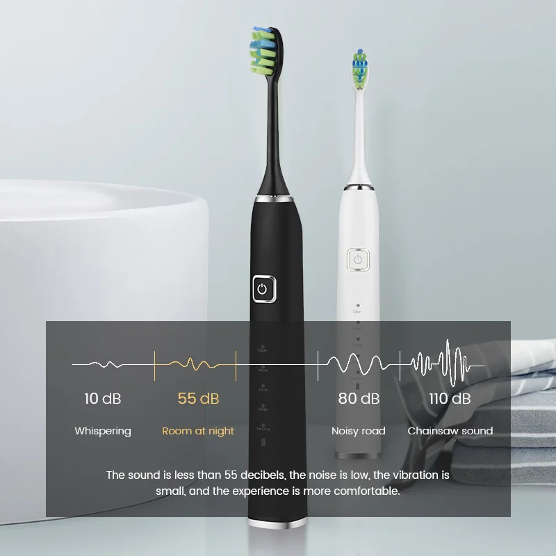 Sonic Electric Toothbrush With Interdental Heads And Other Accessories silicone electric toothbrush