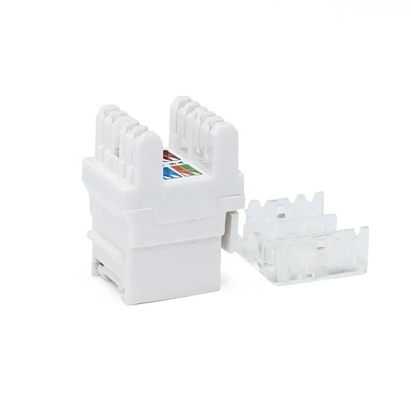 Module RJ45 Cat6 UTP Female Keystone Jack Short Type 180 Degree Toolless Keystone Jack for Patch Panel