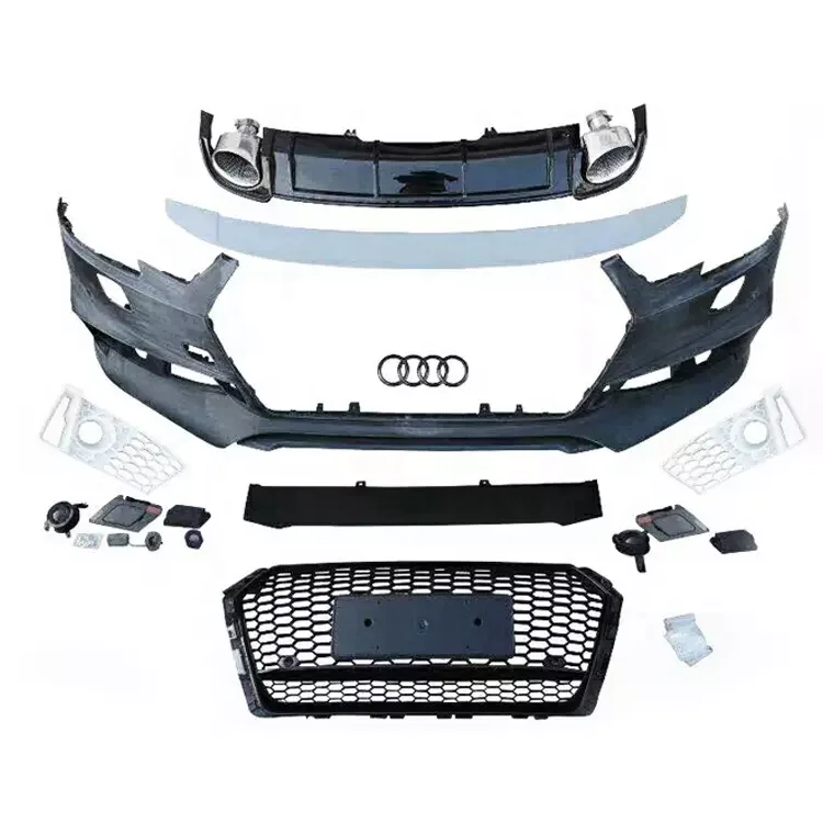 High Performance Auto Accessories Car Bumper With Grill Fog Lamp Cover Hot Star Style Bodykit For Audi A4