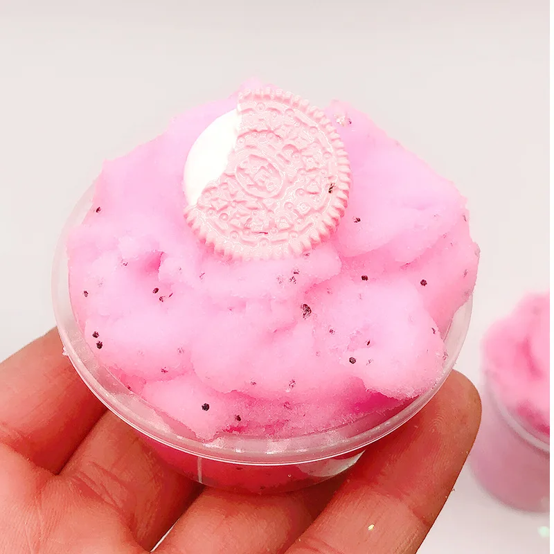 Play dough Plasticine DIY butter Air Dry Oven Bake Polymer Clay Fluffy Cloud Slime charm cookies Kit For Kids