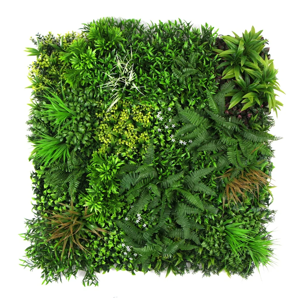 fresh PE artificial vertical garden wall artificial fence living wall panels for privacy safety