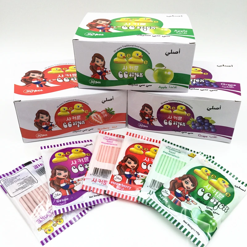 
high quality 16g strawverry flavor cc stick candy for sale 