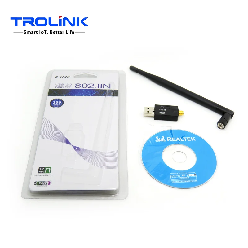 TROLINK Bulk Sale USB Wifi Adapter 300M Wireless USB Wifi Dongle USB Wireless Network Cards With RTL8192 Chipset