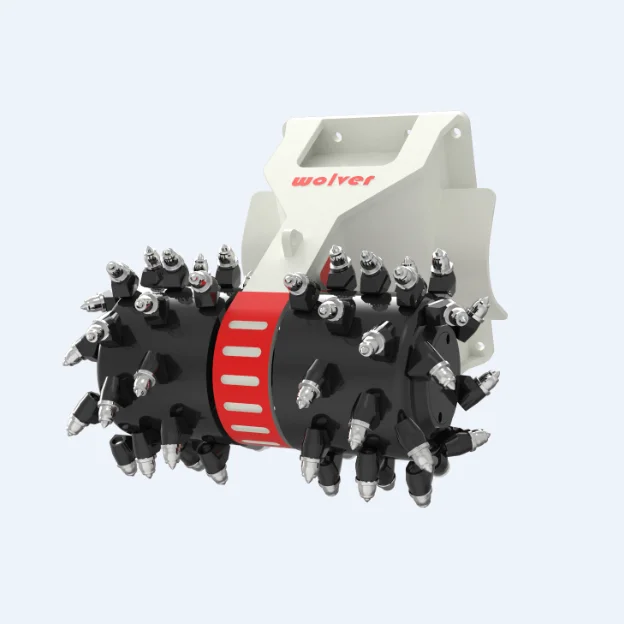 Hydraulic Rock Breaker for 10 ton Excavator Multifunctional Drum Cutters BM40