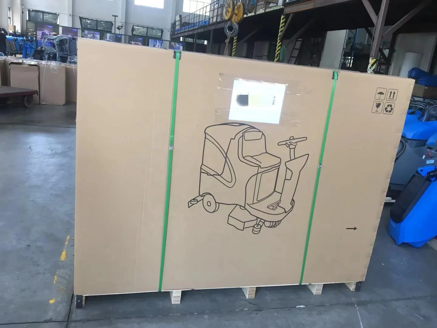 Electric Ride on Wet Scrubber Floor Sweeping and Washing Vacuum Cleaner factory cleaning machine