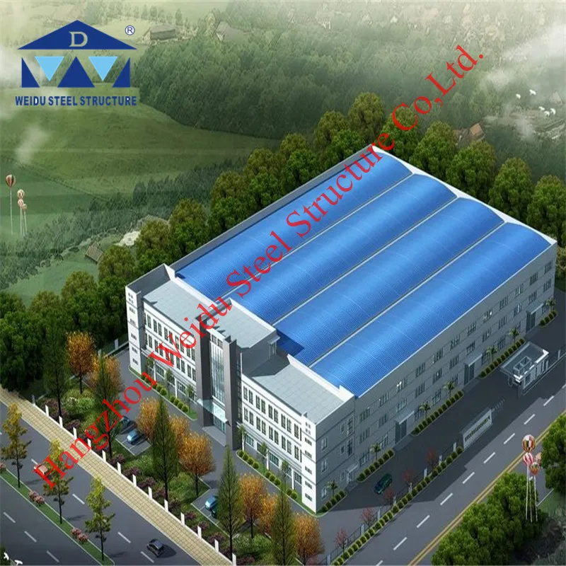 Precision Welding Prefabricated Steel Warehouse with crane beam Cattle Shed Livestock House