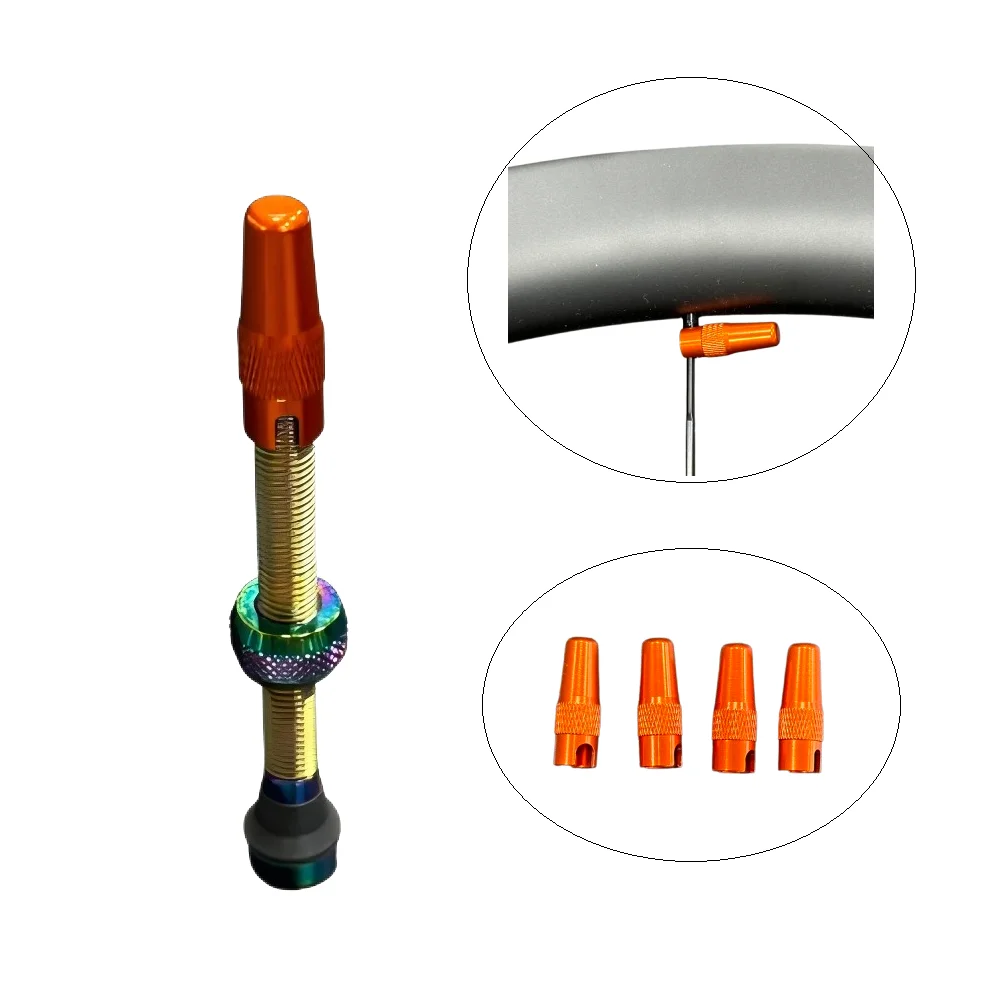 Schrader and Presto valve and Other Tubeless Bike Components