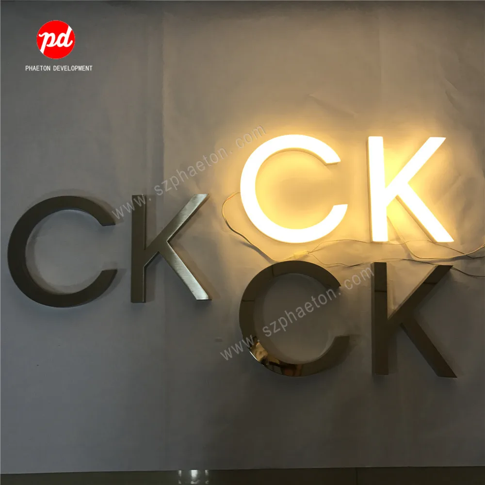 Custom Led Dental Hospital Sign 3D Metal Frontlit Facelit Channel Letters for Office Shopfront Company Logo Advertising Sign