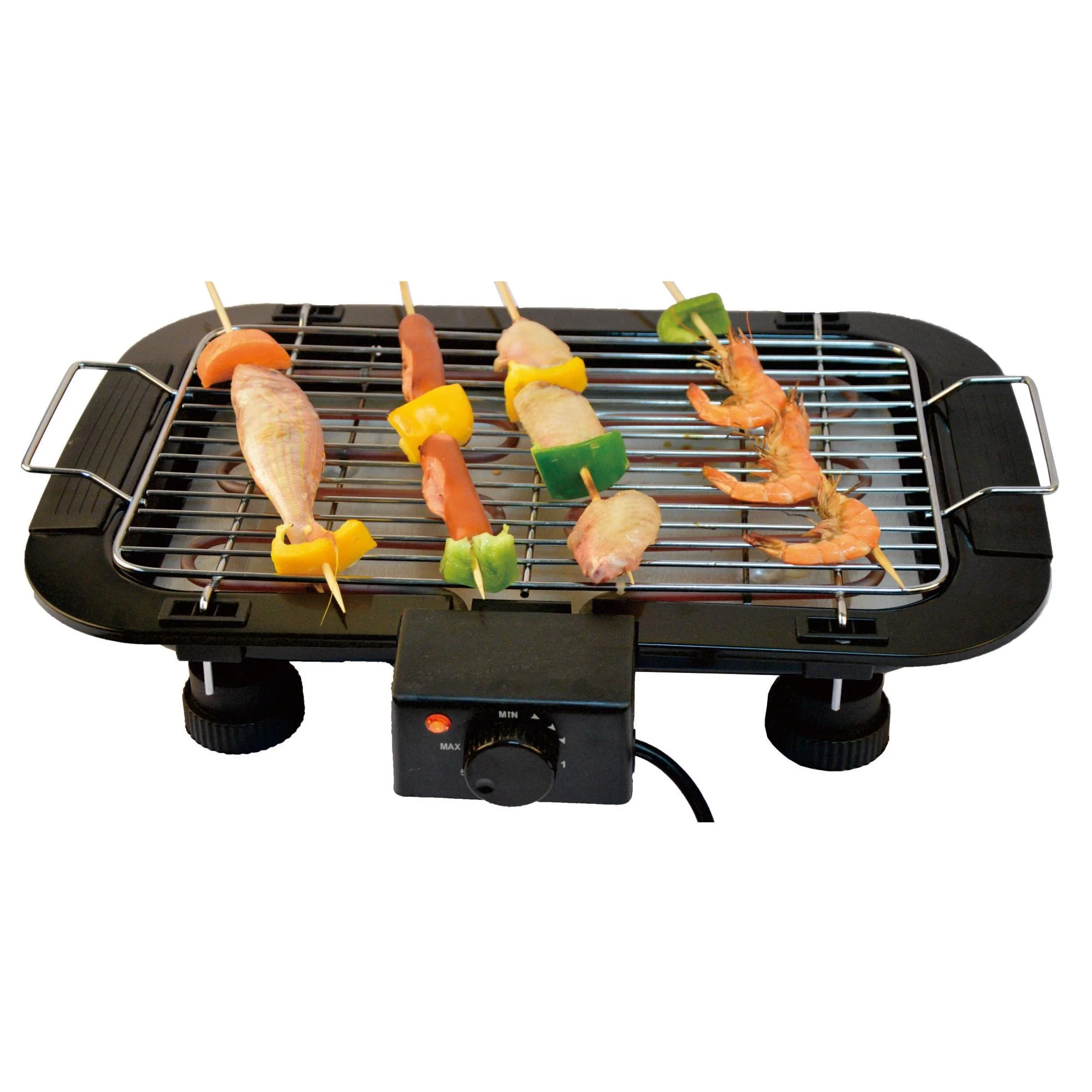 Thermostat Grill Height Adjustable BBQ Electric Barbecue Grill