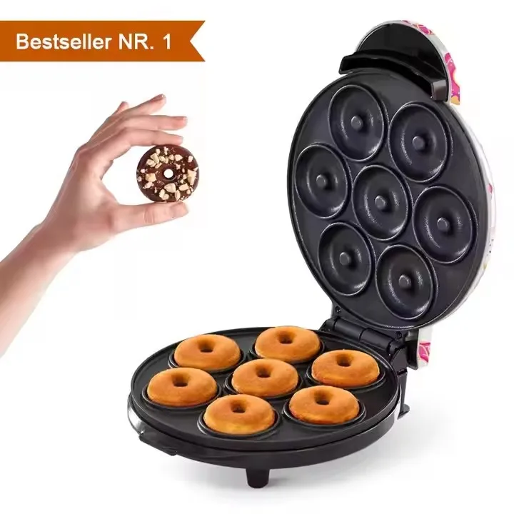 Mini Donut Maker Machine For Kid Snacks Fabricant De Beignets Make 7 Doughnuts Maker Fabricante De Donas Donut-Hersteller