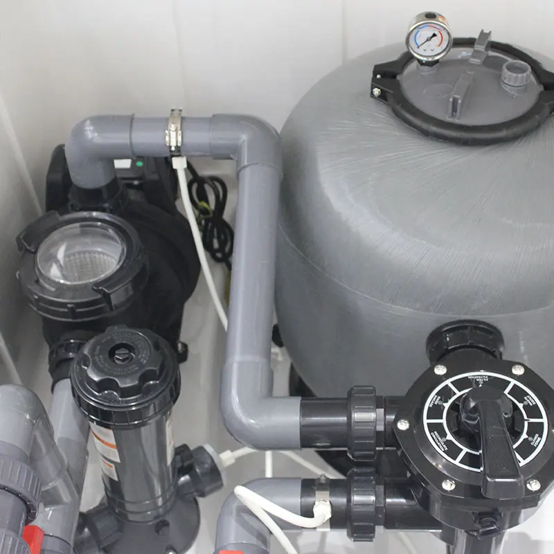 Outdoor Underground Swimming Pool Filter with Pump Chlorine Feeder Water Filter System for Inground Pools