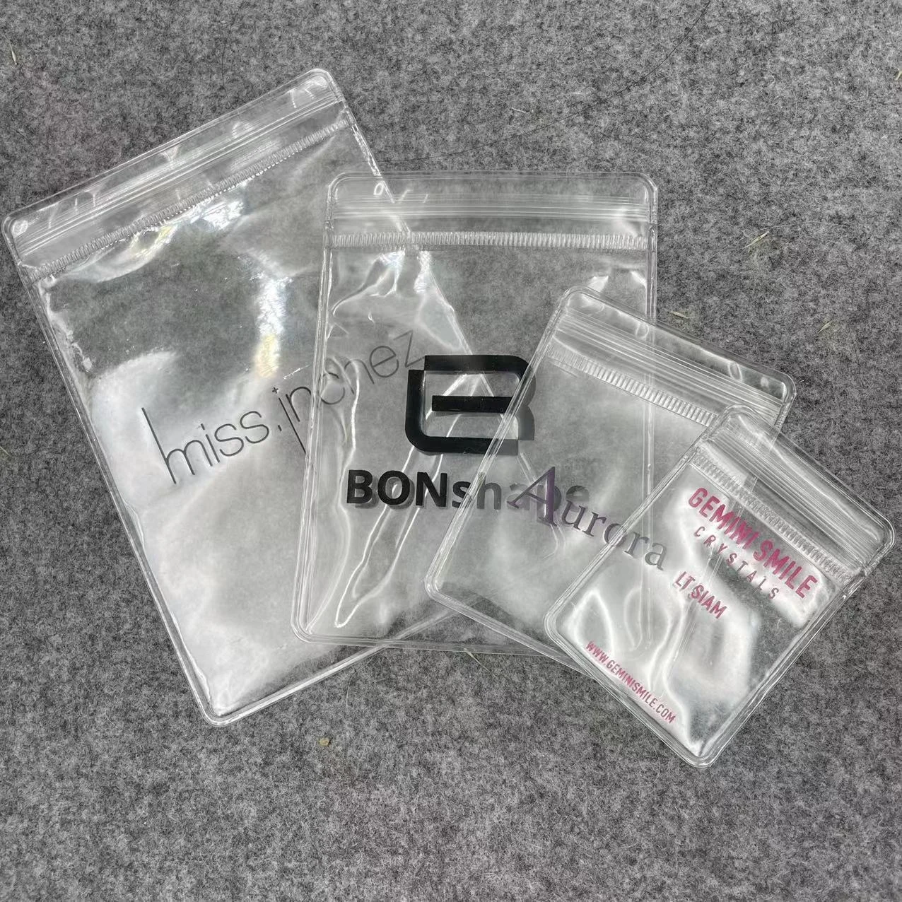 PVC Jewelry Pouch Wholesale Clear Jewelry Storage Bag Plastic Self Sealing Jewelry Zip Lock Bag for Ring Earring Bangle Bracelet