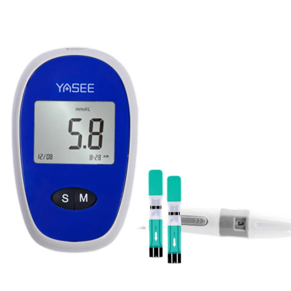 High accuracy electrochemical biosensor hemanalysis meter diabetic test machine blood sugar monitor gluco meter glucose analyzer