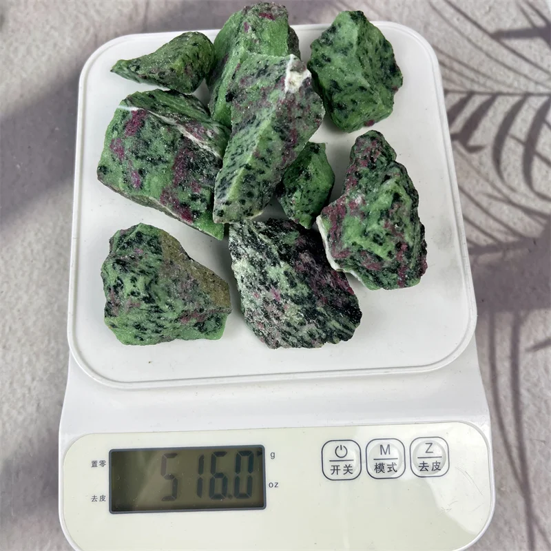 Natural Ruby Zoisite Precious Gemstone Specimen Healing Stone Rough Raw Quartz For Decoration