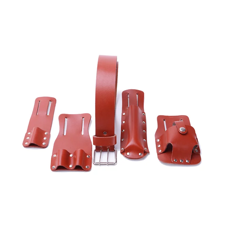 Adjustable Custom Multi-functional Storage Professional Leather Scaffolding Construction Tool Belt with Tool Belt