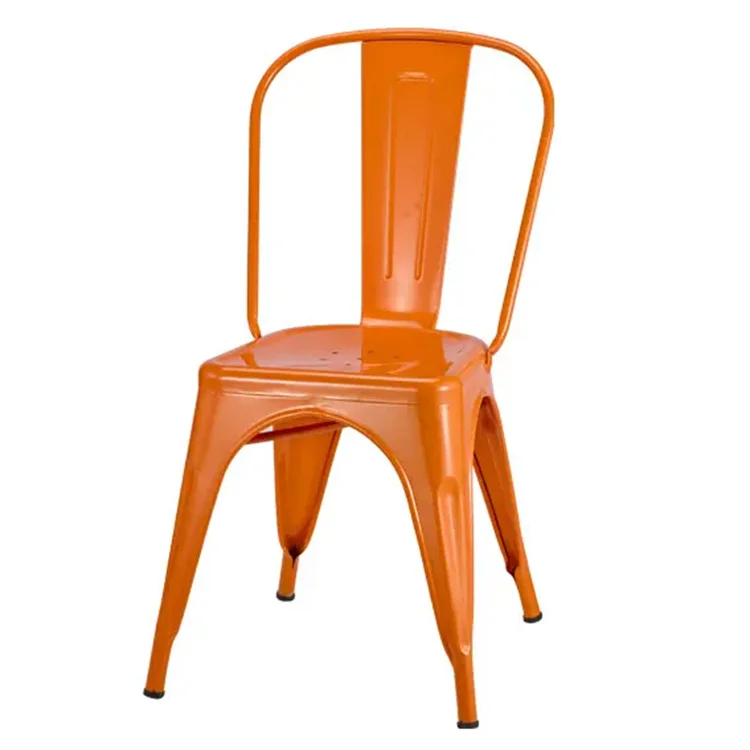 Wholesale Industrial furniture High back Stackable Vintage lee coffee shop metal event chairs Bar chairs for Kitchen