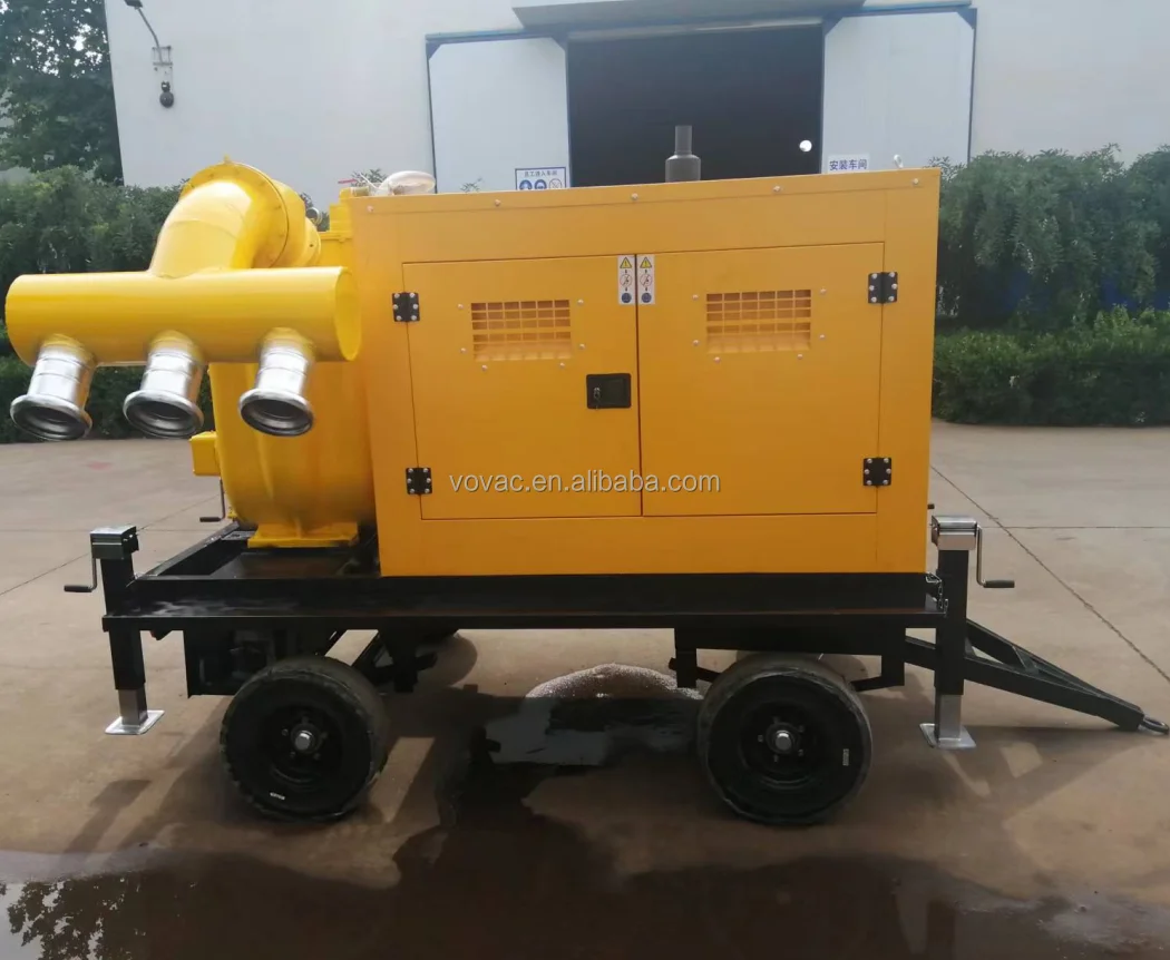 Diesel Water Pump Set Self-Priming water Pumps  with 9m suction lift for Flood Control Draught Relief Fire Fighting