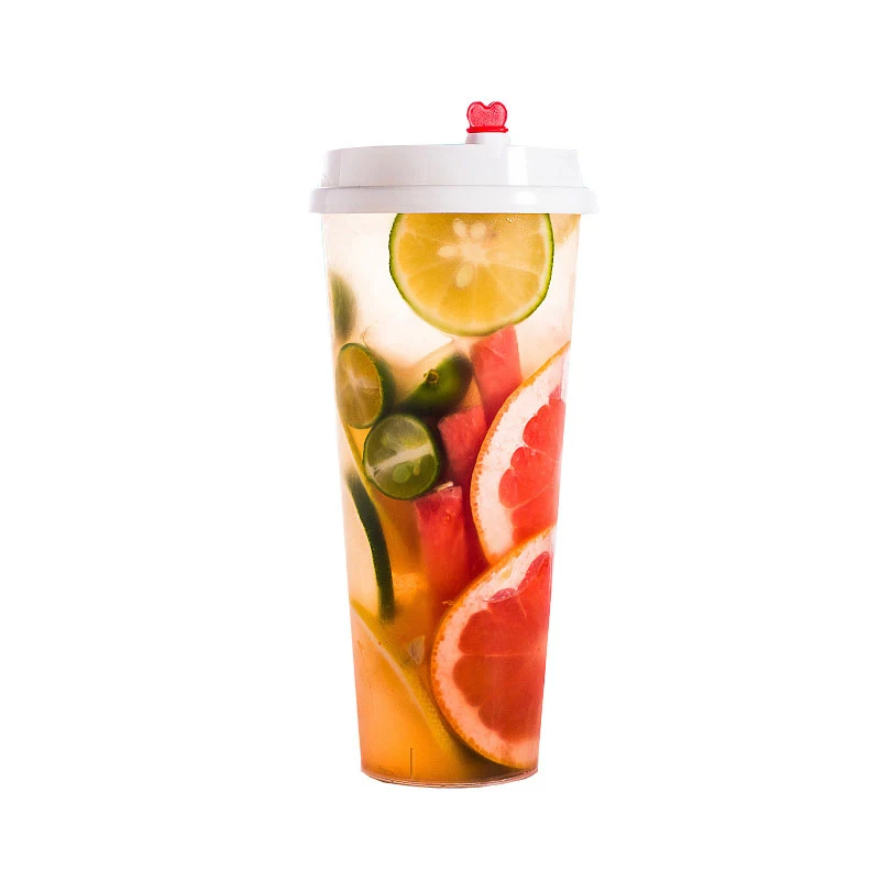 Disposable 14oz 16oz 20oz 24oz customized logo disposable plastic injection clear PP cup for milk tea
