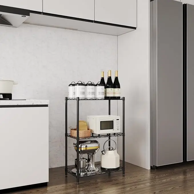 5 Layer Kitchen Cart Trolley Storage Rack Wire Mesh Shelving Shelf
