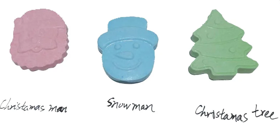 Christmas man shape compressed candy bracelet necklace candy with chairm christmas candy gift holiday dextrose  gift