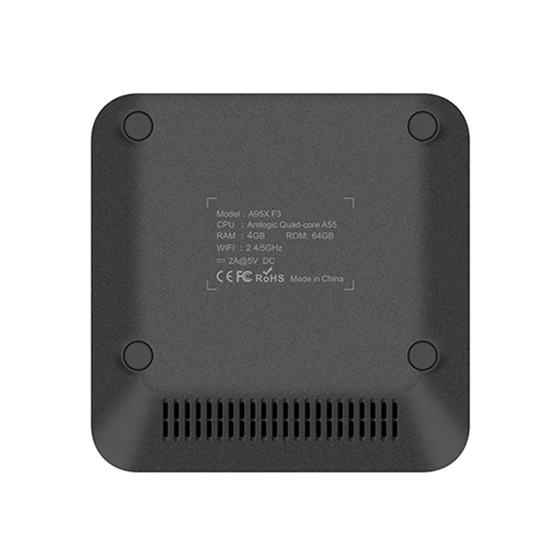  A95X F3 OEM Смарт-бокс Amlogic S905X3 BT RGB light 4 ГБ/64 Гб двойной Wi-Fi Android 9 0
