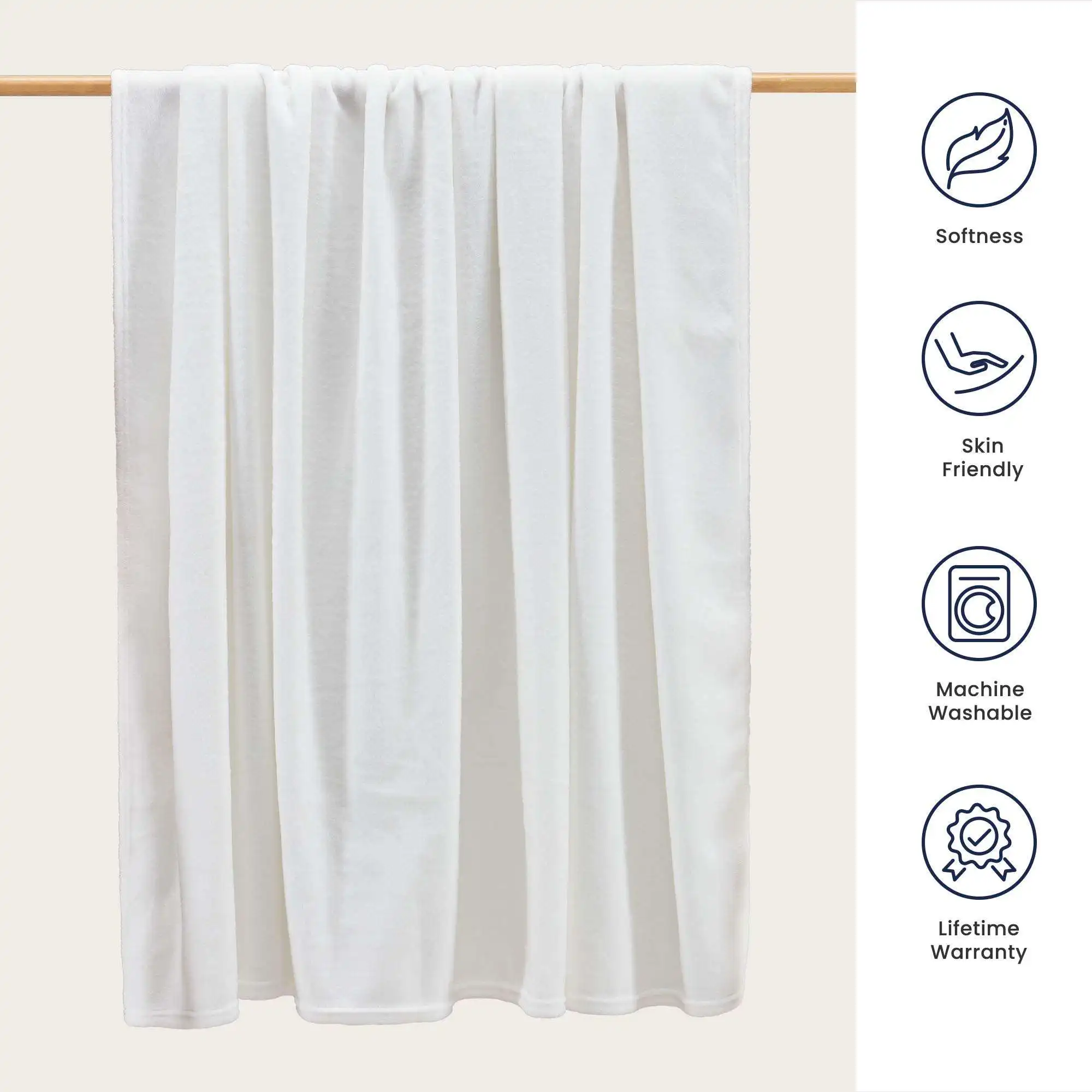 Good Price Soft Flannel Fleece Customized Embroidery White Winter Throw Sublimation Print Blanket For Adult Child Baby