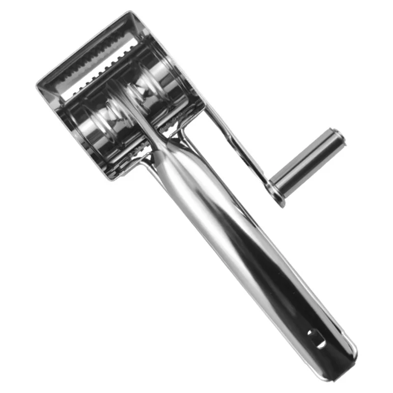 Hand-Cranked Rotary Cheese Grater 430 Stainless Steel Kitchen Gadget Manual Cheese Nut Grater