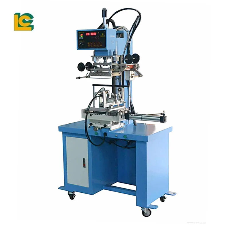 LC Brand Pneumatic Foiling Embossing Machine plane Label Pneumatic Heat Transfer Printing Machine For Plastic