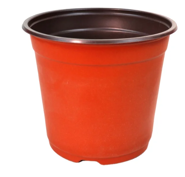 plastic terracotta double color flower pots