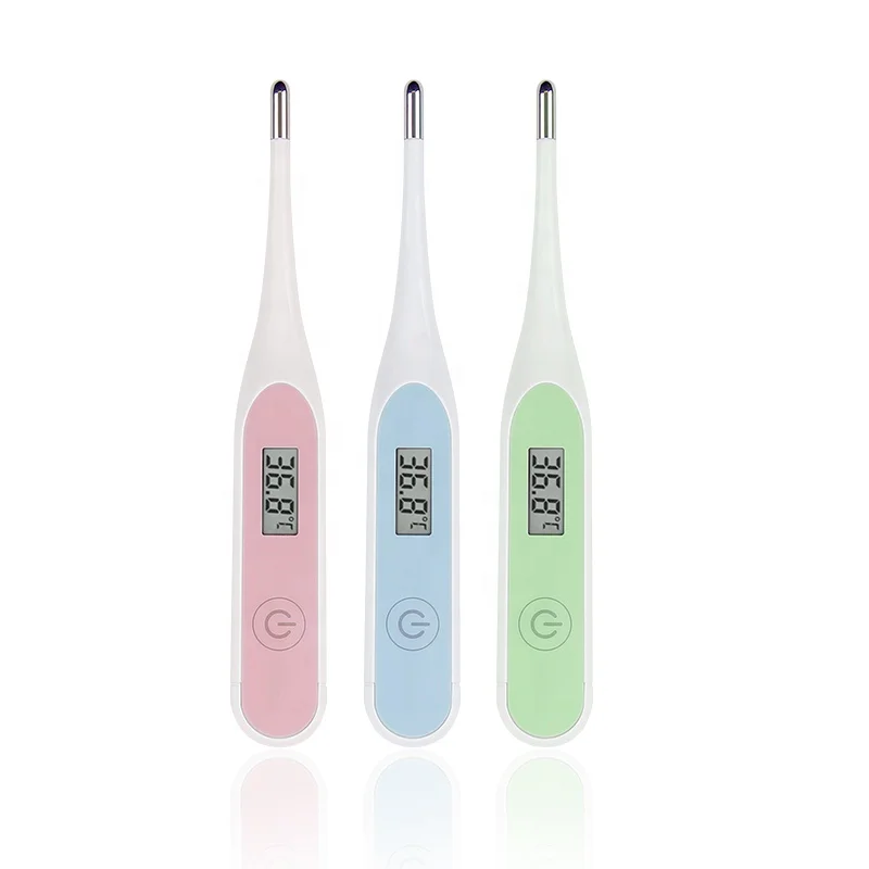 20S Baby Digital Thermometer Fast Read for Oral Armpit Underarm Rectal Test Blue Color