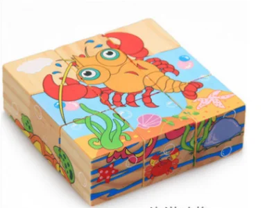 Six Sides Draw For Kids Brain Game Wooden Super 3D Puzzle
