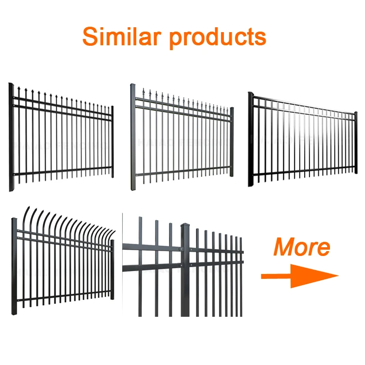 6 ft top spear metal fence panels