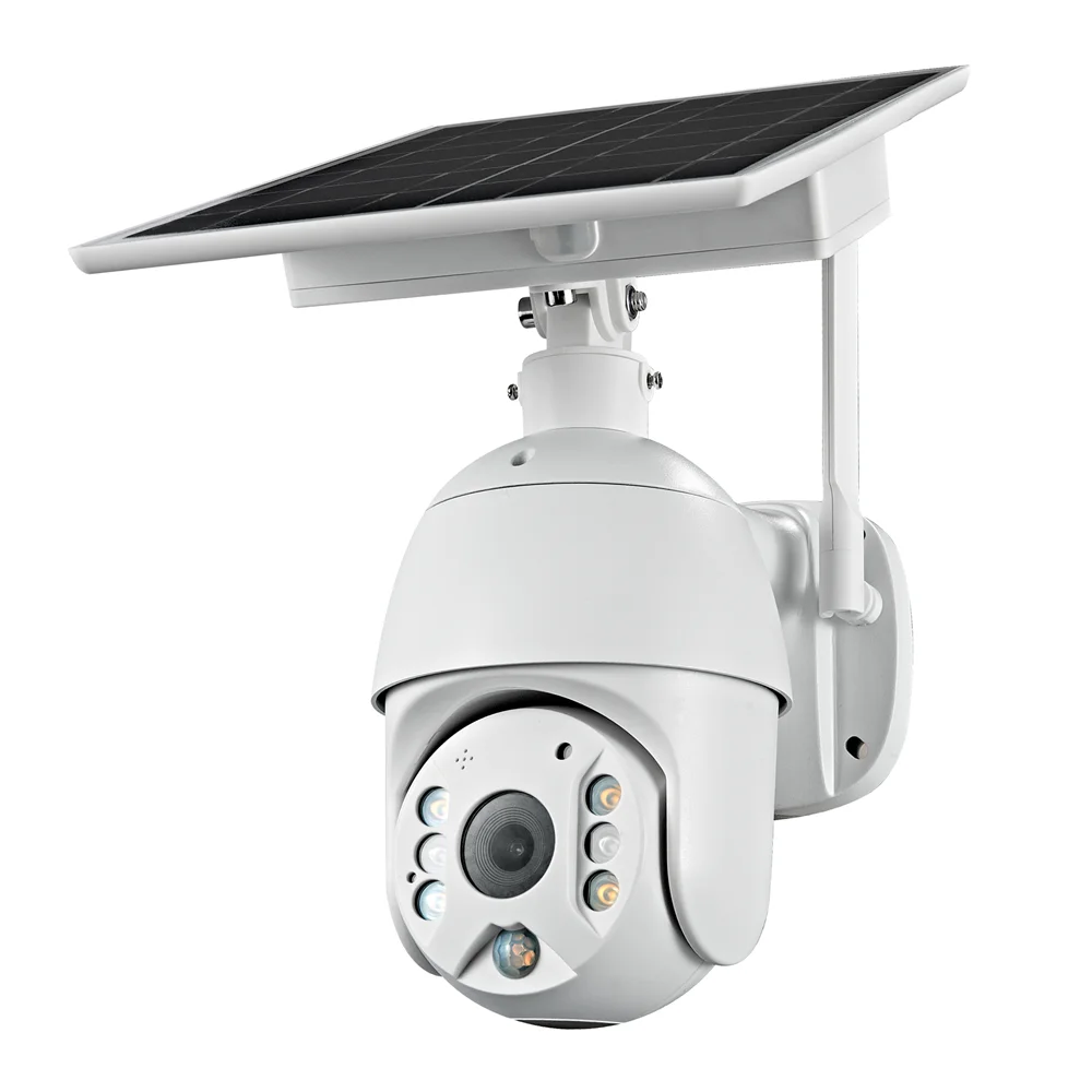 
Cloud Storage CCTV Security 4G Solar Panel Power Dome Cameras P2P Mobile Control IR Night Vision Wifi IP PTZ Camera 