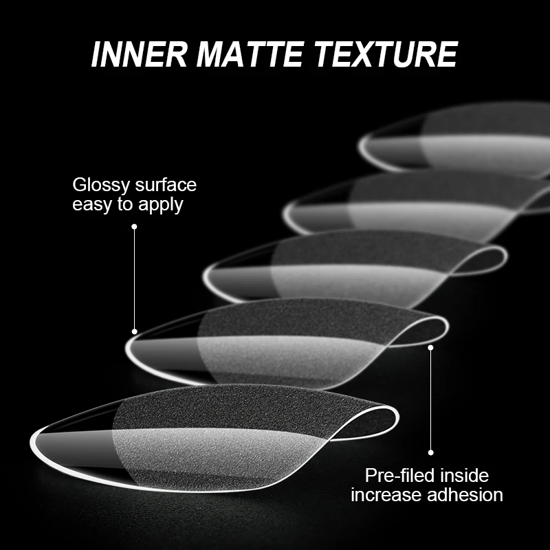 12 grid box of semi matte nail tips, scratch free and scratch free thin DIY nail art Press on nail