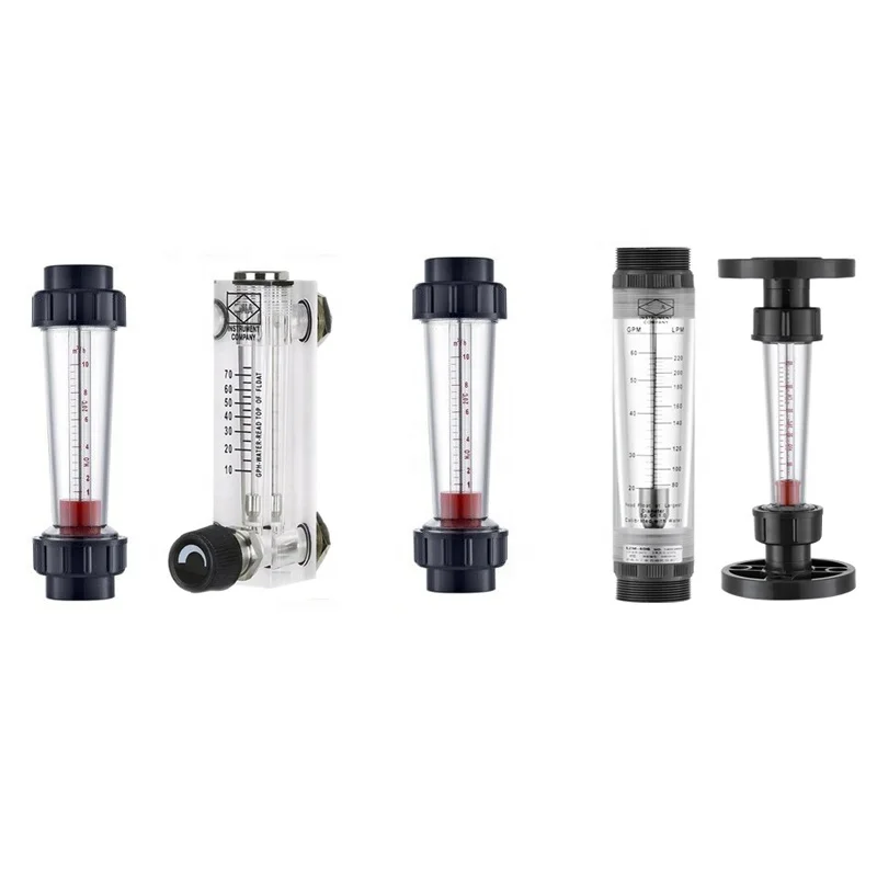 manufacturer lowest cost lzb-4 25-250lph glass rotameter flowmeter with con