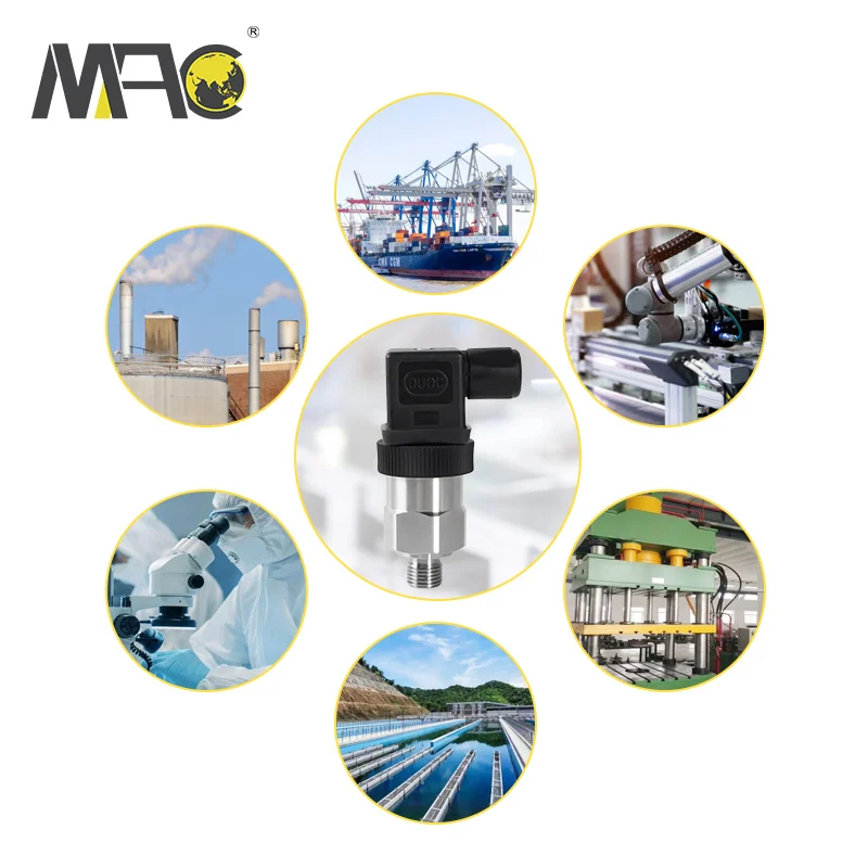 0 10 Bar Booster Carrier Sputtered Thin Film Pressure Sensor Transducer Transmitter