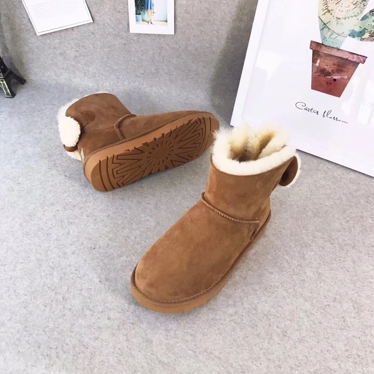 
New Design Professional Cute Rabbit Fur Kids Cheap Comfortable Colorful Anti-slip Snow Boots For Girls 