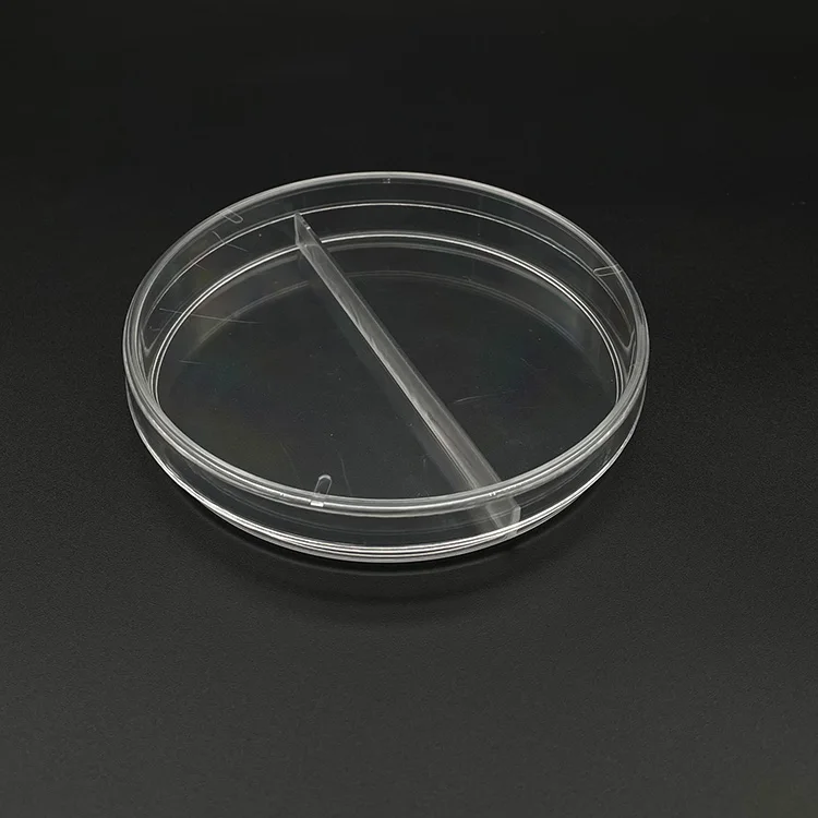 Different Size Petri Dish 90*15mm With 2 Well