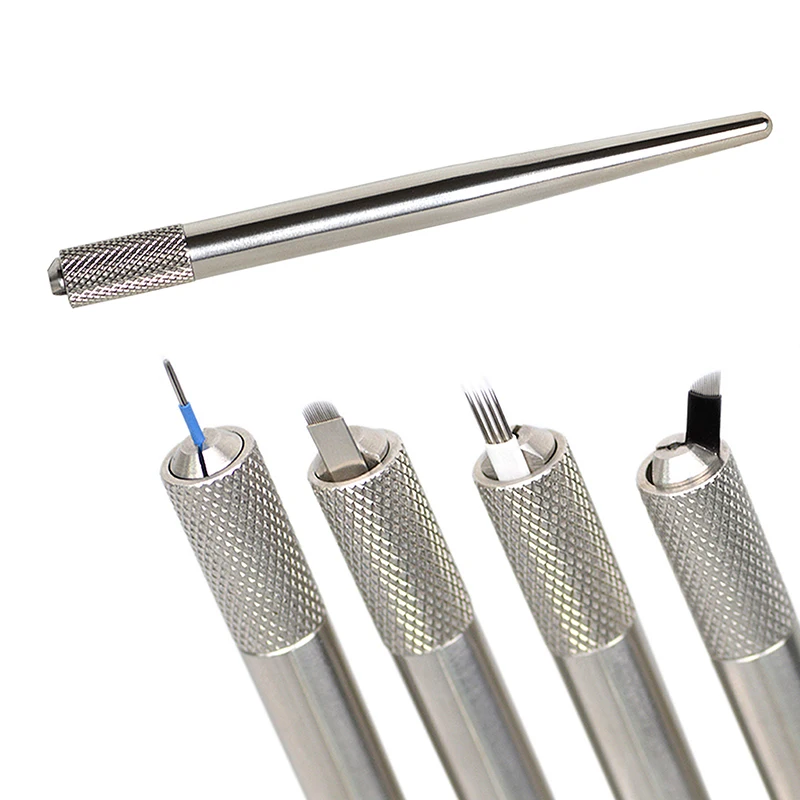PMU BEAUTY Microblading Sliver 304 Stainless Steel Autoclave Multifunction Universal Manual Holder Pen