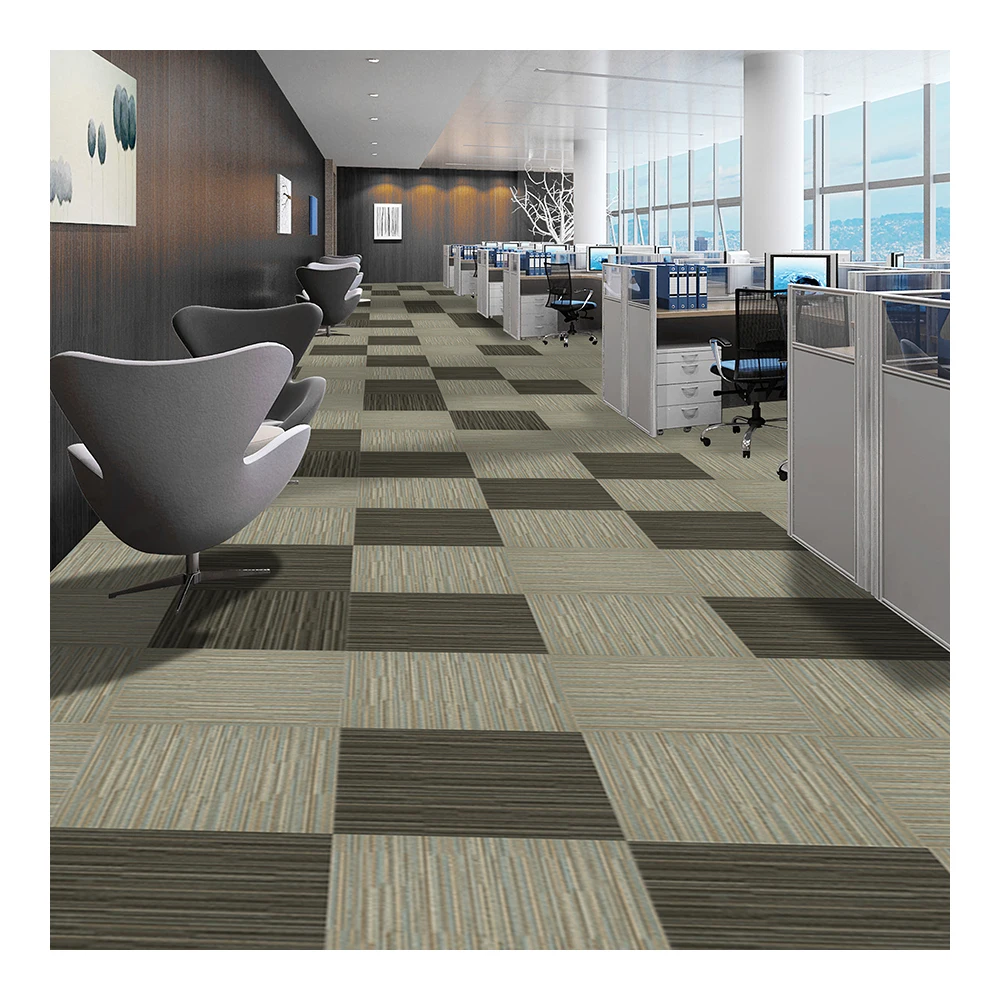 Kaili 2024 Commercial Hotel Carpet Tiles Stain-Resistant Nylon Square Carpet Tiles Office Manufacturer Carpet Tiles