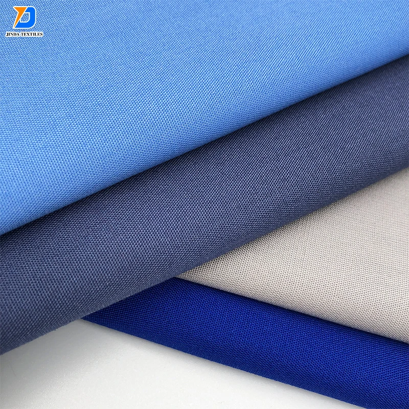 Jinda  tissu  Hot selling 100% polyester or poly fabrics gabardine or canvas fabric chef uniform fabric