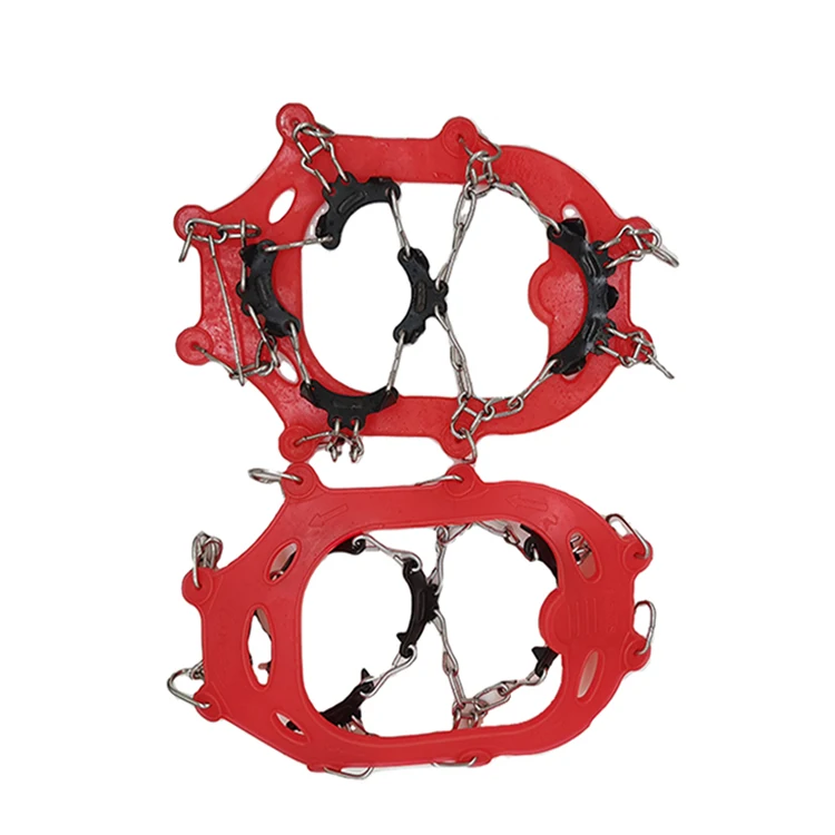 8 зубьев, уличные зимние лыжные скобы для льда, альпинизма, Снежная обувь, ледяные скобы, тяговые скобы