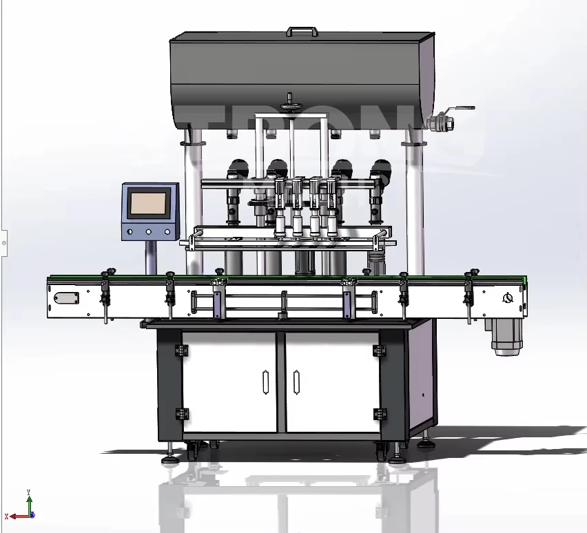 5-5000ml 2/4/6/8/10 Head Paste Honey Sauce Cosmetic Cream Alcohol Shampoo Oil Servo Filling Machine